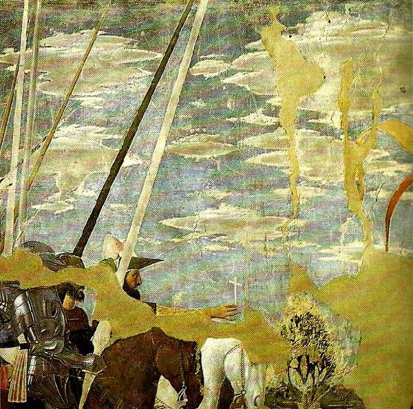 Piero della Francesca the legend of the true cross, detail oil painting image